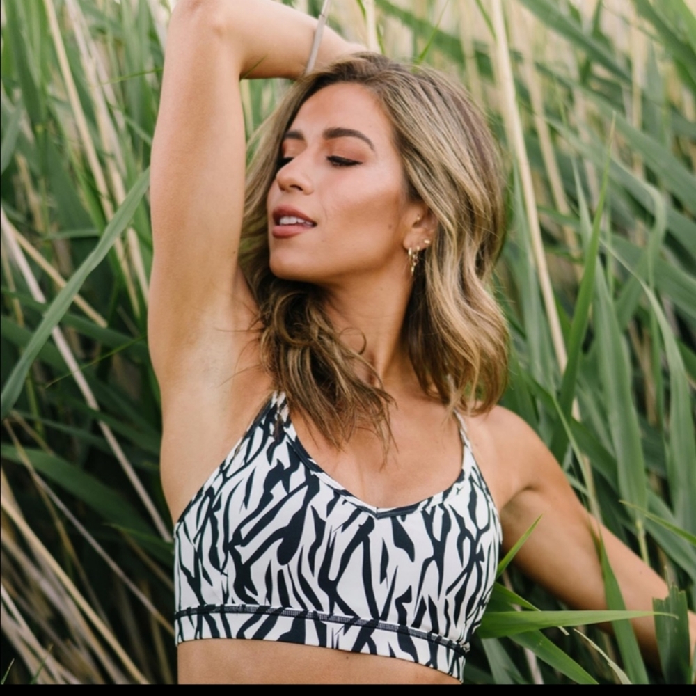 ZYIA Active Safari Print Brilliant Mesh Sports Bra